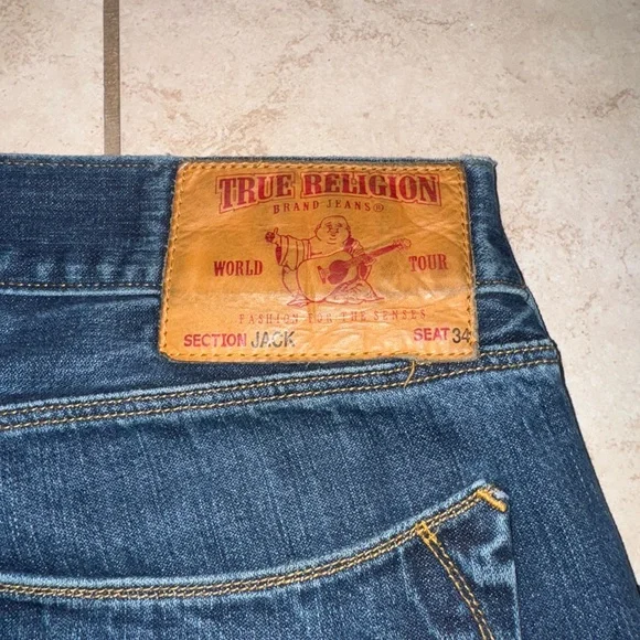 Men’s True Religion “Jack” World Tour Jeans – Made in USA – Size 36 (Seat 34)